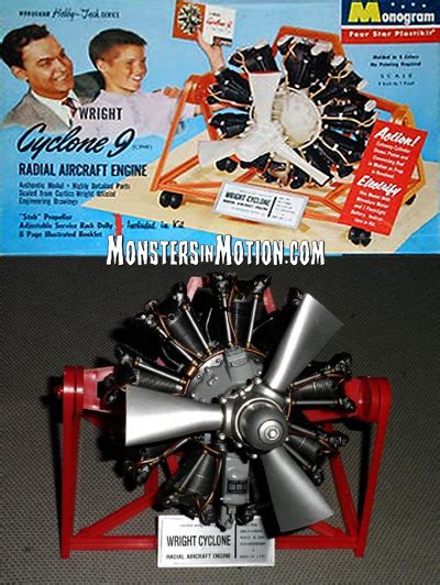 Wright Cyclone 9 Radial Engine Stem Re Issue Model Kit By Atlantis
