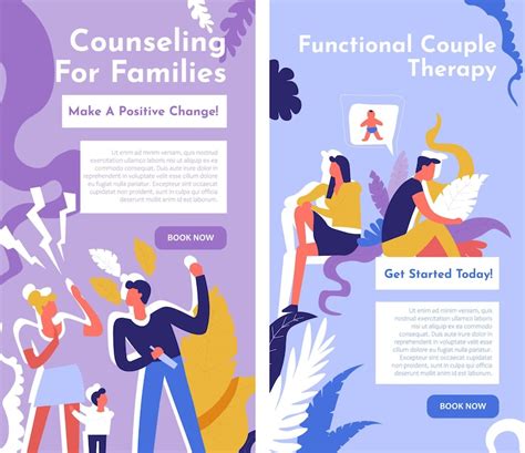 Premium Vector Counseling For Families Functional Couple Therapy