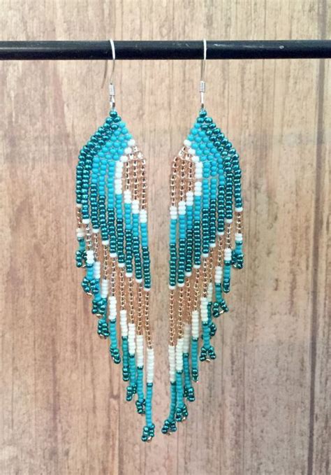 Pin By Melissa King On Seed Bead Earrings Beading Patterns Bead Art
