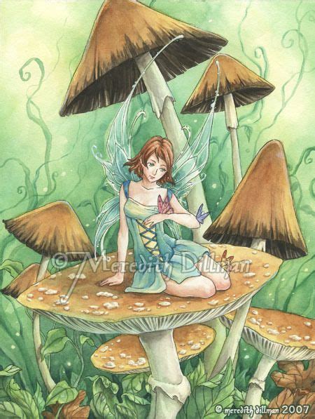Fairies Photo Among The Mushrooms Fairy Artwork Fairy Paintings