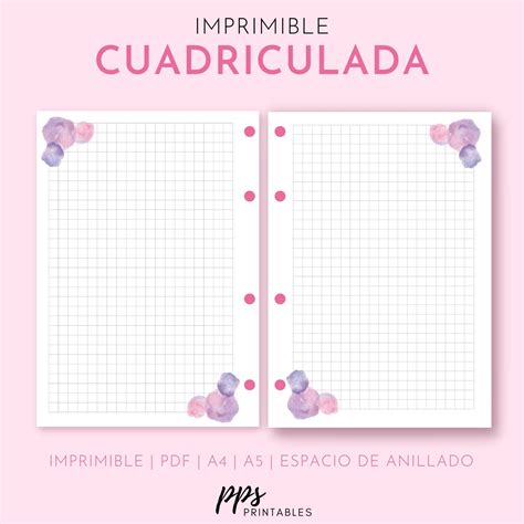 Kit Imprimible HOJAS Rayadas Cuadriculadas Punteadas Etsy España