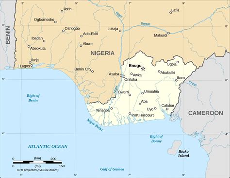 Biafra Independent State Map •