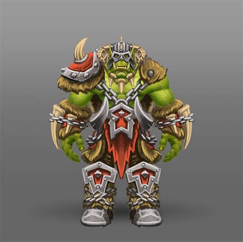 Artstation Fan Art World Of Warcraft Racial Class Armor Design Orc Arthur Lorenz