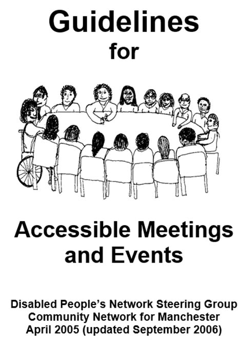 Guidelines For Accessible Meetings And Events
