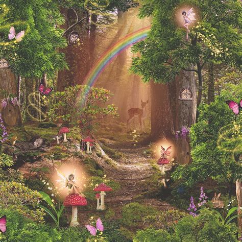 Magic Garden By Arthouse Multi Wallpaper Wallpaper Direct Fairy