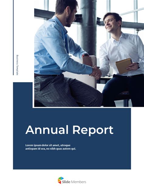 Blue Layout Annual Report Google Slides To PowerPoint