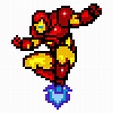 Iron Man Pixel Art Gif