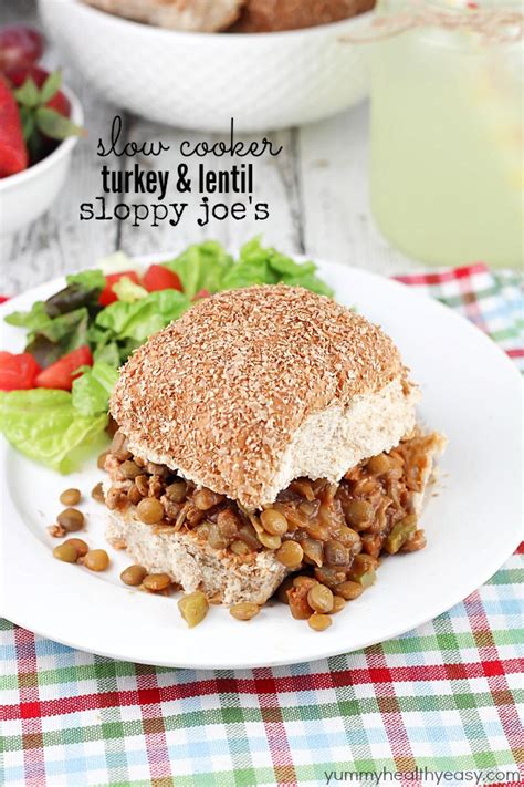 Turkey Lentil Sloppy Joes 30 Days Of Whole Foods Summer Slow Cooker
