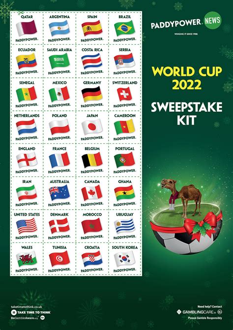 World Cup Sweepstake Kit Download Paddys Qatar 2022 Pack