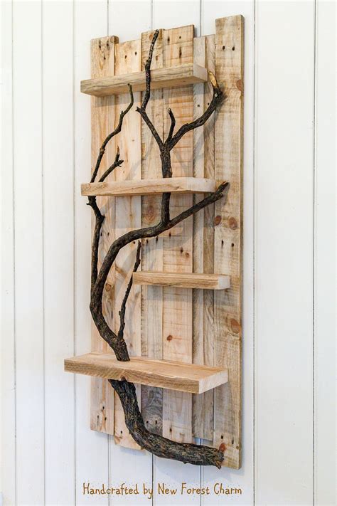 Rustic Home Decor Wall Art Reclaimed Pallet Shelves Wooden Home Decor 4