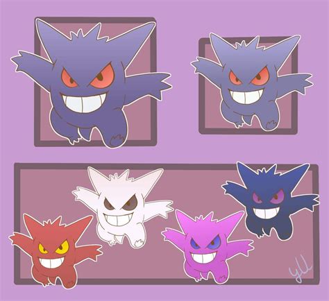 Gengar Shiny Variants Pokémon Amino