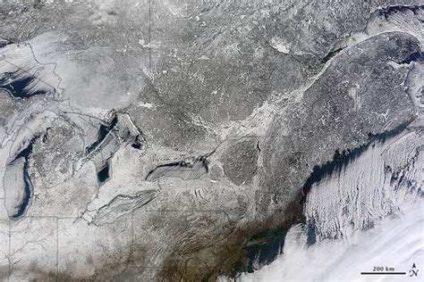 Nasa Visible Earth Snow In The Northeastern Us