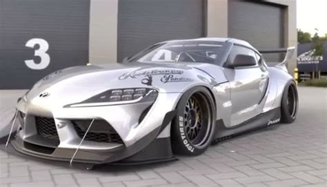 2020 Toyota Supra Pandem Widebody Gets Crazy Canards Is A Downforce