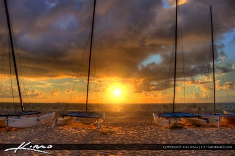 Sailboats At Fort Lauderdale Beach Park Sunrise Captainkim Flickr