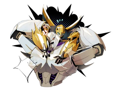 Safebooru Absurdres Anger Vein Annoyed Autobot Blue Eyes Bumblebee Transformers Decepticon