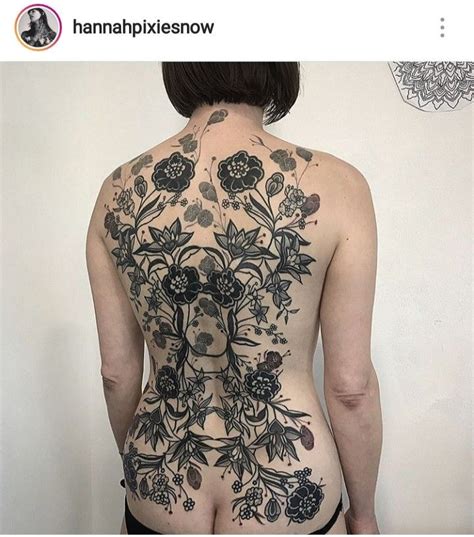 Pretty Hannah Pixie Snowdon Back Tats Body Modifications Decorating