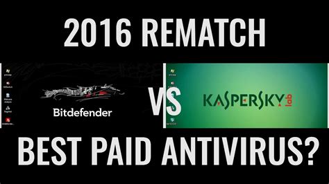 Kaspersky Vs Bitdefender 2016 The Rematch Best Antivirus Youtube