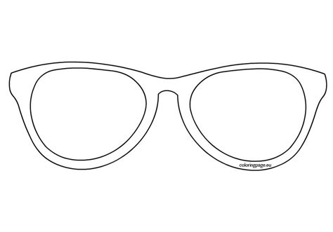 Sunglasses Template Coloring Page Summer Coloring Pages Coloring