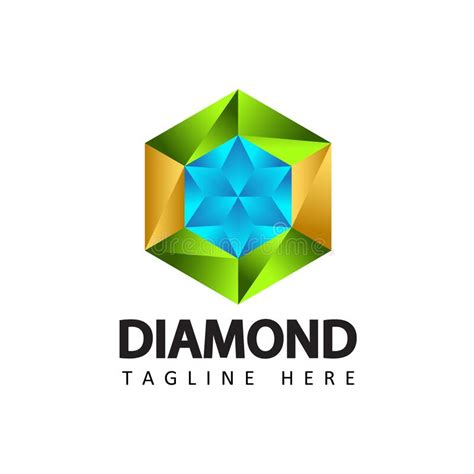 Modern Diamond Jewelry Logo Template Design Vector In Isolated White