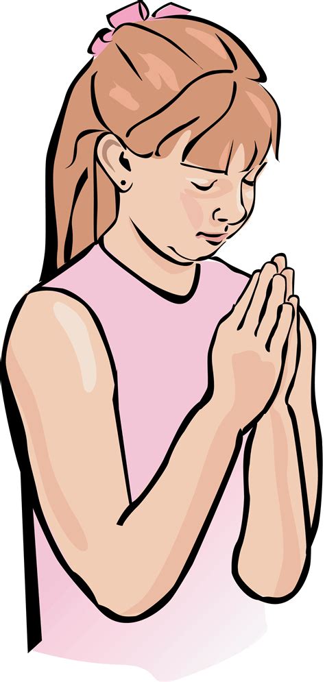 Cartoon Praying Hands Drawing Children Praying Clipart Bodenowasude