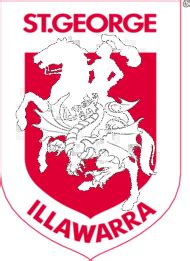 St George Illawarra Dragons Logo | St. george, Saint george, Saint george's