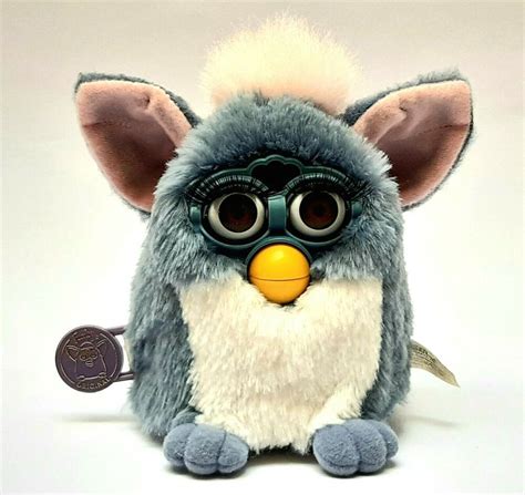 1999 Tiger Electronics Furby Black Brown With Grey Eyes 1st Gen For