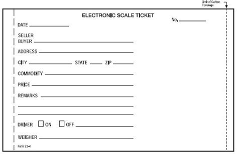 Scale Tickets