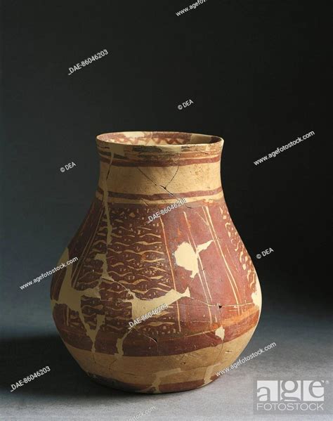Late Period Mesopotamia Flask Halaf Ceramic Tell Hassan 5000 Bc Bagdad