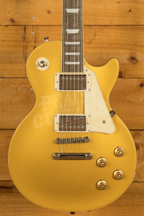 Epiphone Les Paul Std 50s Metallic Gold Peach Guitars