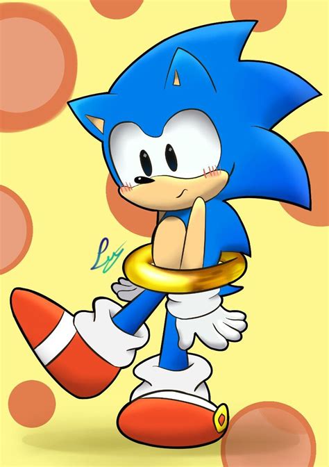 Classic Sonic Kawaii Sonic Classic Sonic Sonic The Hedgehog