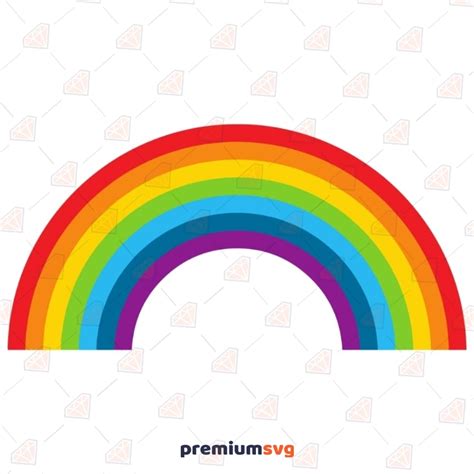 Embellishments Papercraft Rainbow Clipart Rainbow Svg File Svg Png Dxf