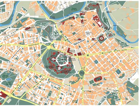 Pamplona Vector Map Eps Illustrator Map Vector World Maps