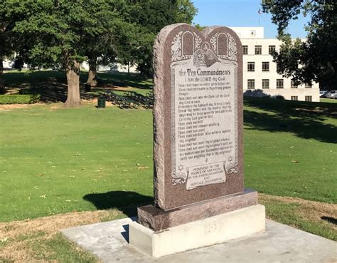 Arkansas Capitol Installs Ten Commandments Monument Aclu Will File