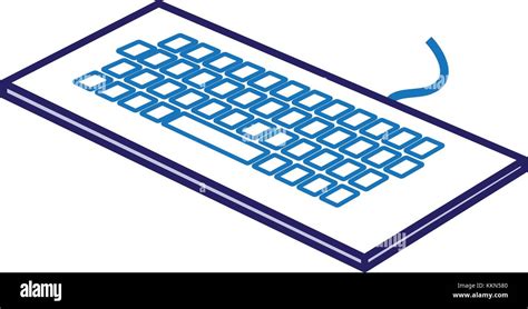 Keyboard Computer Isometric Icon Stock Vector Image And Art Alamy