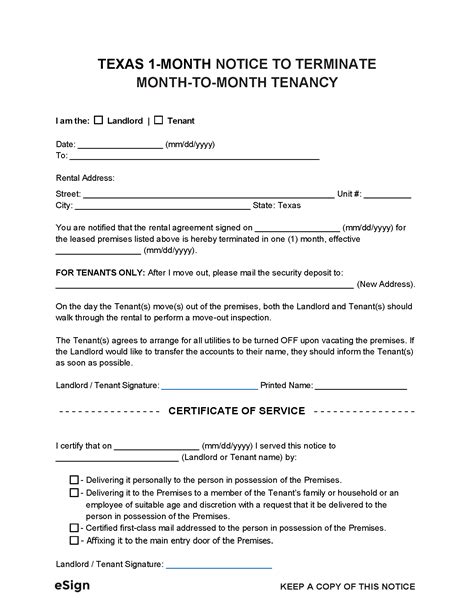 Free Texas Eviction Notice Forms Process Laws Word Pdf Eforms 30 Day