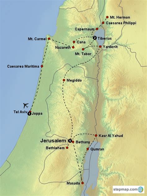 Current Map Of Holy Land