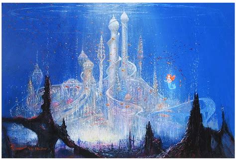 Ariels Mermaid Lagoon Disney Fine Art Disney Concept Art Disney Art