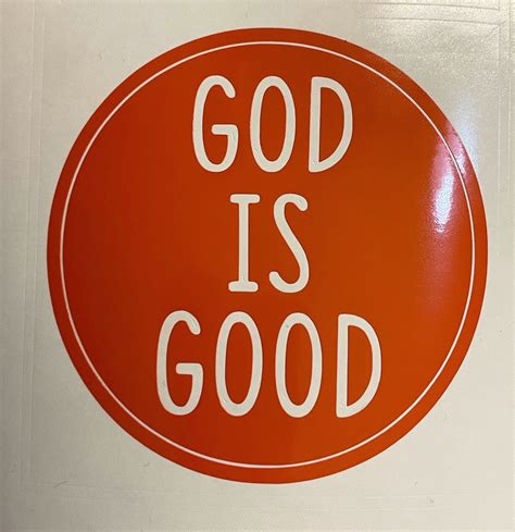God Is Good Vinyl Decal God Is Good Bumper Sticker God Is Etsy