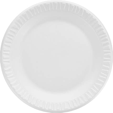 Dart Dcc7pwcr Round Foam Dinnerware Plate 1000 Carton White