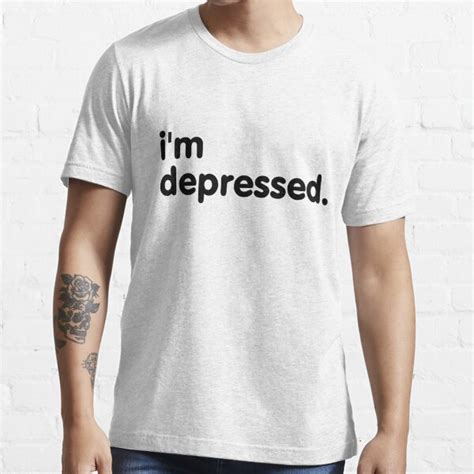 i m depressed t shirt for sale by vapidclothing redbubble depression t shirts emotion t