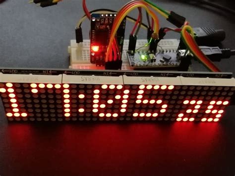Arduino Nano Clock With 4x64 Led Matrix New Version Arduino Project Hub