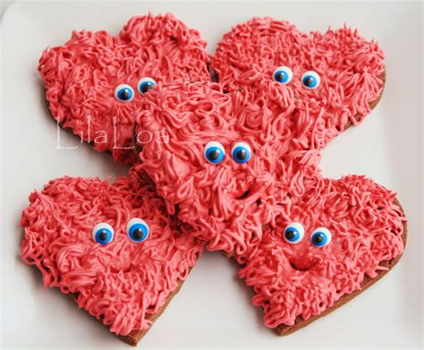 Fuzzy Valentine Cookies Valentine Cookies Valentines Day Cookies