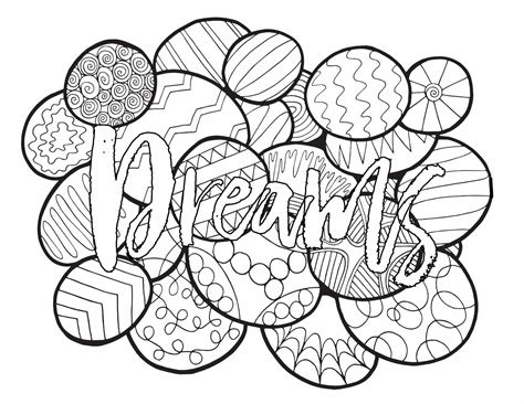 DREAMS! 3 Free Printable Coloring Pages — Stevie Doodles