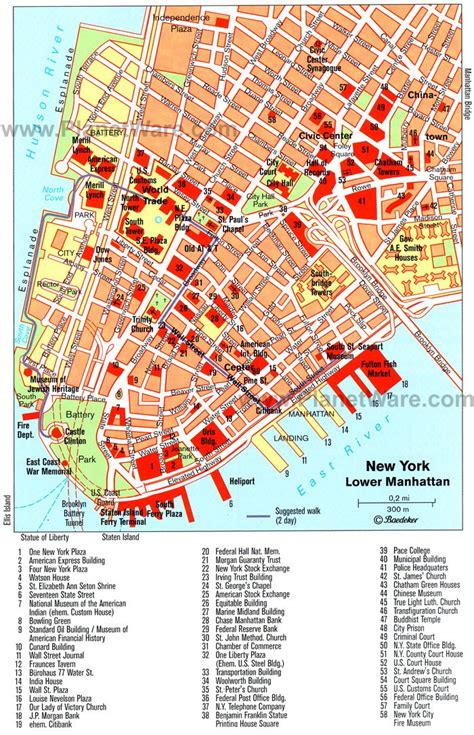 Map Of Manhattan Attractions Cvln Rp