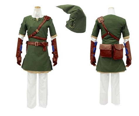legend of zelda twilight princess link cosplay costume tunic outfit for adult link cosplay