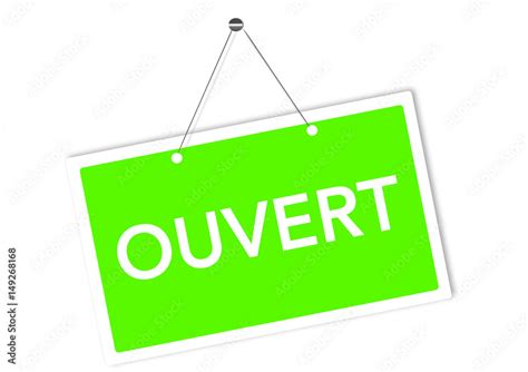 Panneau Ouvert Illustration Stock Adobe Stock