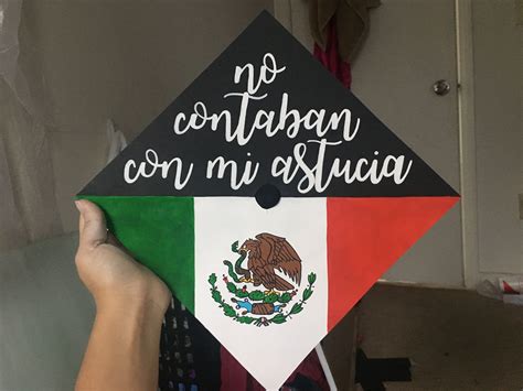 Mexican Flag Painted Graduation Cap Graduation Cap Graduation
