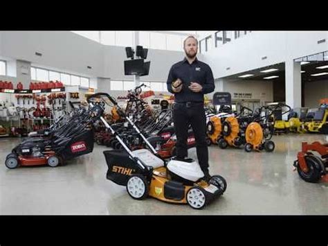 Self propelled electric powered lawn mower 7. STIHL RMA 510 V Battery Powered Self Propelled Lawn Mower ...