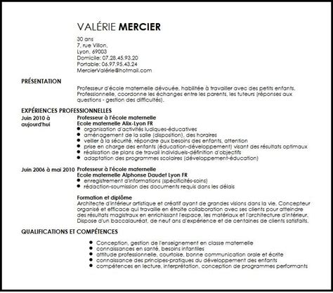 rediger un cv d'enseignant