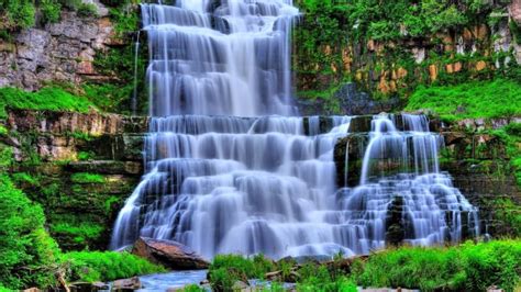 Most Beautiful Waterfall Wallpaper Picserio Nature Waterfall Hd